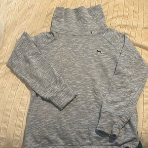 Small blue Black Dog funnel neck sweatshirt